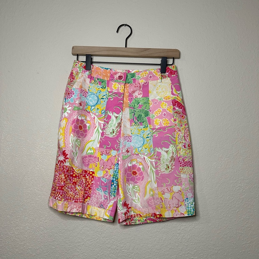 Key West Pink Pattern Shorts Size 6